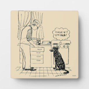 Hund wird älter fotoplatte