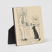 Hund wird älter fotoplatte (Vorderseite)