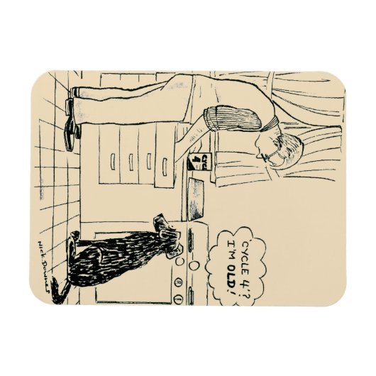 Hund wird älter magnet (Horizontal)