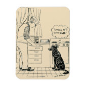 Hund wird älter magnet (Vertikal)