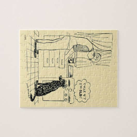 Hund wird älter puzzle (Horizontal)