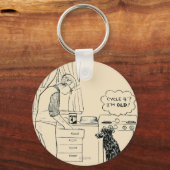 Hund wird älter schlüsselanhänger (Vorderseite)