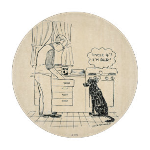 Hund wird älter schneidebrett