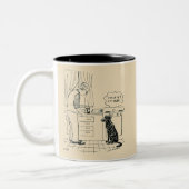 Hund wird älter zweifarbige tasse (Links)