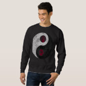 Hund Yin Yang Sweatshirt (Vorne ganz)