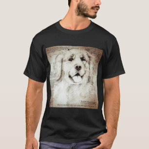 Hund Zeichnend Leonardo da Vinci Klassische Kunst  T-Shirt