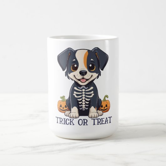 Hund zu Halloween-Kostüm Kaffeetasse (Mittel)