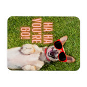 Hund zum Lachen 60. Geburtstag Magnet (Horizontal)