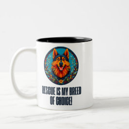 Hund Zweifarbige Tasse