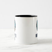 Hund Zweifarbige Tasse (Mittel)