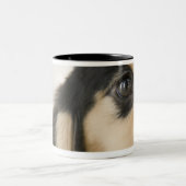Hund Zweifarbige Tasse (Mittel)