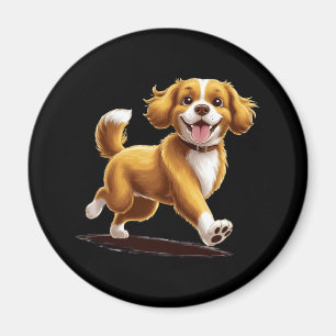 Hundablenkung � Vintages Retro-Hunde-Lover-Design Magnet