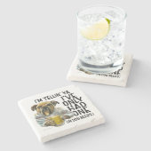 Hundbier Steinuntersetzer (Seitenansicht)