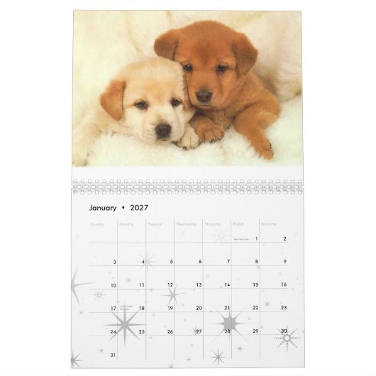 Hundcalander Kalender (Jan 2027)