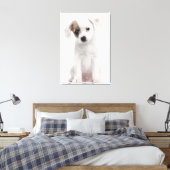 Hündchen (2 Monate alt) Leinwanddruck (Insitu (Schlafzimmer))