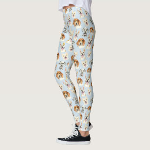 Hündchen-Aquarell-Muster Leggings