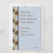 Hündchen-Babyparty-Einladung Einladung (Rückseite)