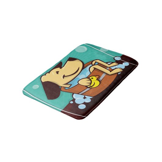 Hündchen-Bad-Matte Badematte (Schrägansicht)