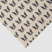 Hündchen Bostons Terrier Seidenpapier (Ausschnitt)