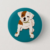 Hündchen Button (Vorderseite)