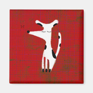 Hündchen chien grungy dally rostiger Hund Liebe K Magnet
