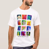 Hündchen Dutzend, leevandergrift.com T-Shirt (Vorderseite)