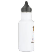 Hündchen Edelstahlflasche (Links)