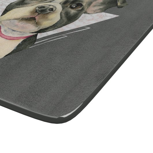 Hündchen-geometrischer Marmor Schneidebrett (Ecke)