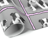 Hündchen-Geschenk-Packpapier Bostons Terrier Geschenkpapier (Rolleneckpunkt)