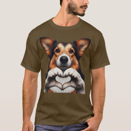 Hündchen Herz T-Shirt