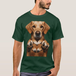 Hündchen Herz T-Shirt