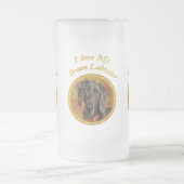 Hündchen-Hund Mattglas Bierglas (Mittel)