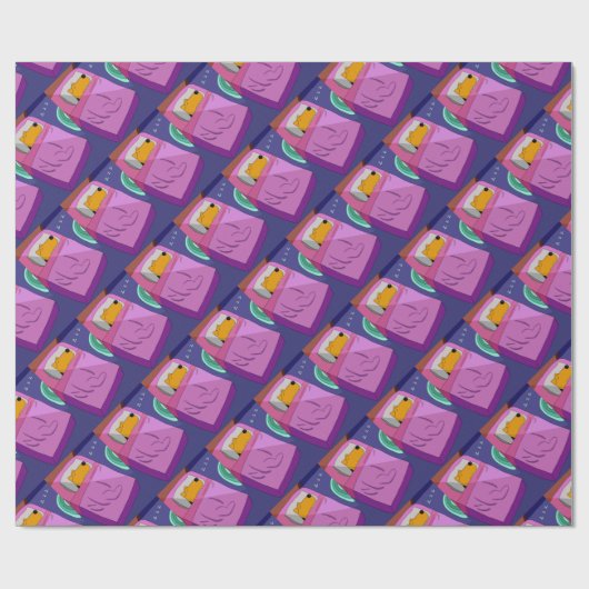 Hündchen im Bett-Packpapier Geschenkpapier (Flach)