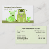 Hündchen-Kindertagesstätte/Hundewanderer Visitenkarte (Vorne/Hinten)