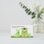 Hündchen-Kindertagesstätte/Hundewanderer Visitenkarte (Stehend Vorderseite)