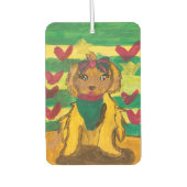 Hundchen "Kunst von Kindern" Autolufterfrischer (Vorderseite)