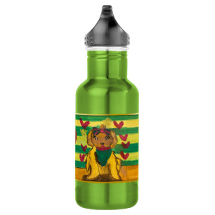 Hundchen "Kunst von Kindern" Edelstahlflasche
