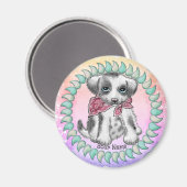 Hundchen  magnet (Vorderseite/Rückseite)