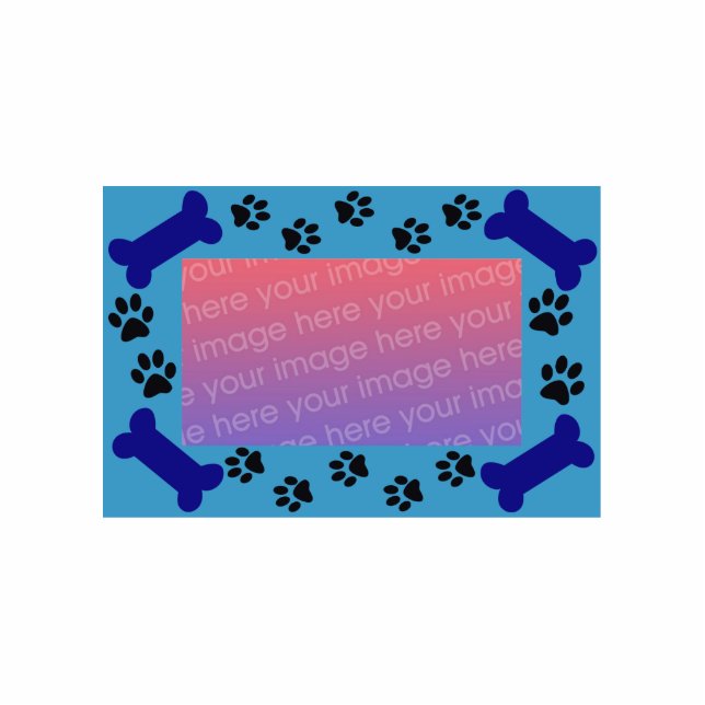 Hündchen-Rahmen-Verzierung Fotoskulptur Ornament (Vorne)