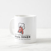 HÜNDCHEN-RESTAURANT-Restaurant-Vorlagenlogo Kaffeetasse (Vorderseite Links)