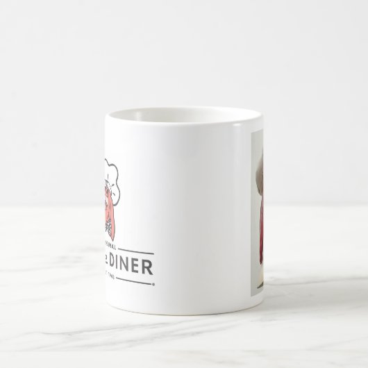 HÜNDCHEN-RESTAURANT-Restaurant-Vorlagenlogo Kaffeetasse (Mittel)