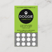 HÜNDCHEN-Streifen-Briefmarkenkarte Treuekarte (Vorderseite)