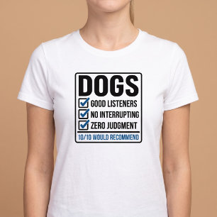 Hunde 10 von 10 Würden Lustig Empfehlen T-Shirt