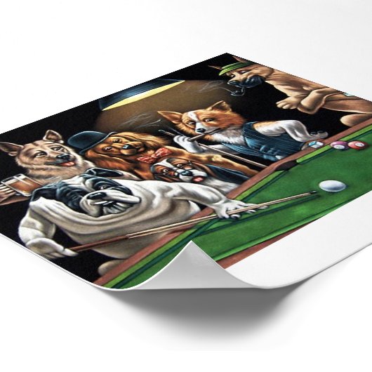 Hunde%20spielen%20Poker22 Poster (Ecke)