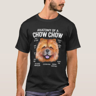 Hunde 365 Anatomie eines Chow Chow Chow Hund Funny T-Shirt