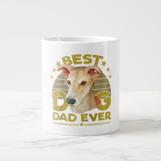 Hunde 365 Best Whippet Hund Vater je Jumbo-Tasse (Vorderseite)
