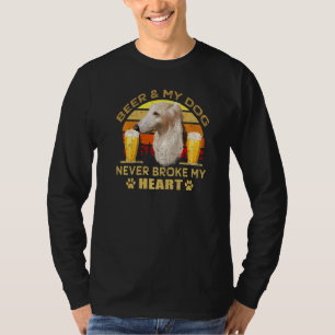 Hunde 365 Bier & Borzoi Hund brach nie mein Herz T-Shirt