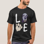 Hunde 365 Liebe IrishWolfhound Dog Paw Pet Rescue T-Shirt (Vorderseite)