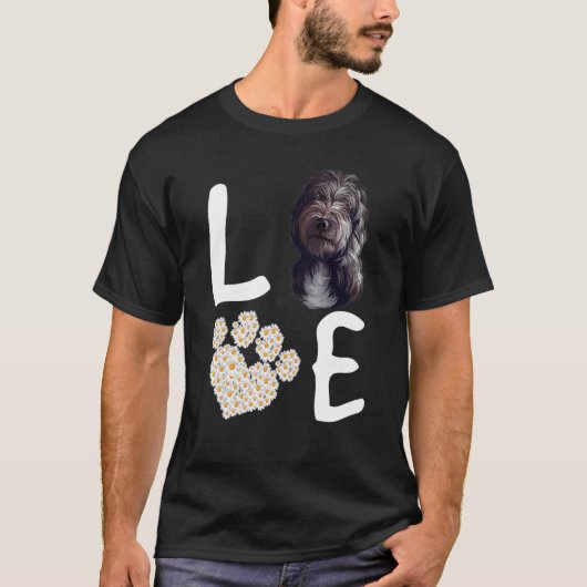 Hunde 365 Liebe Lagotto Romagnolo Dog Paw Pet Resc T-Shirt (Vorderseite)
