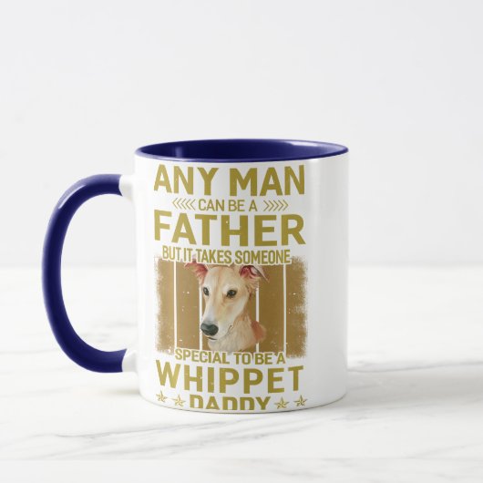 Hunde 365 Peitschenhund Papa Papa Männer lange Ärm Tasse (Links)